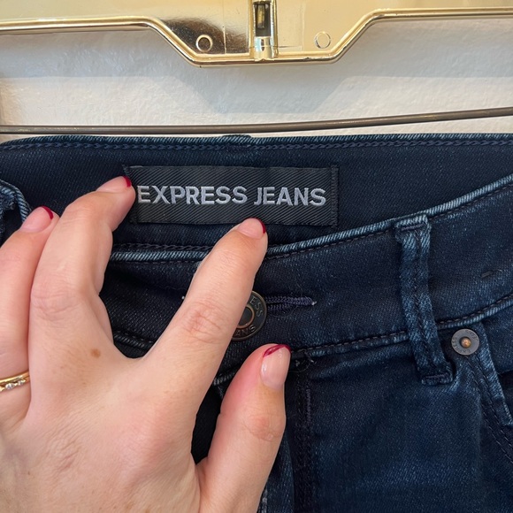 Express Supersoft Legging jean Mid Rise Dark wash Size 10R - Picture 6 of 6